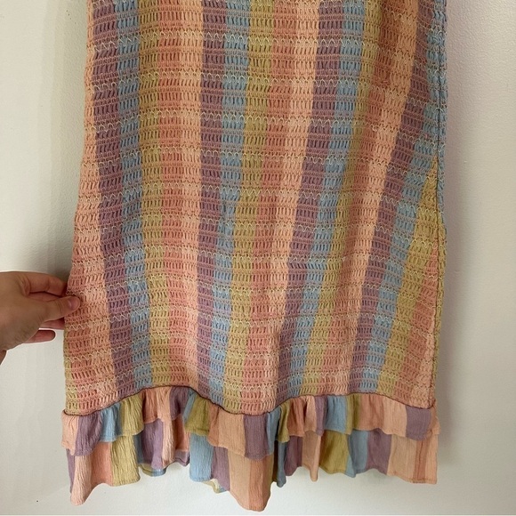 American Eagle Smocked Bodycon Mini Dress Medium - Picture 5 of 12